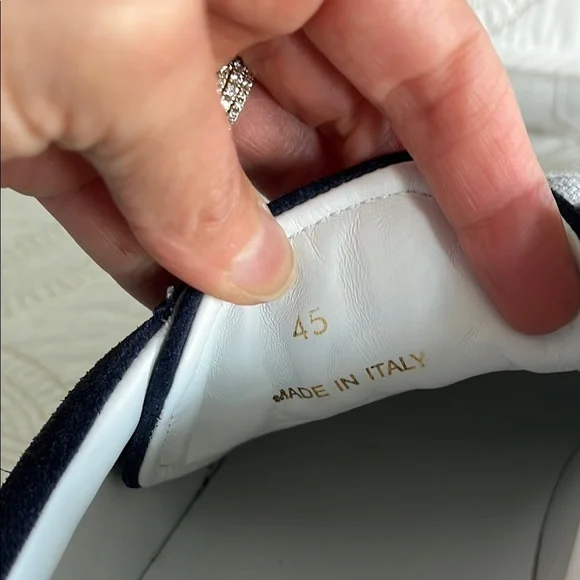 Oliver Cabell Low 1 Blue Suede Sneakers, size 12 mens - Picture 5 of 8